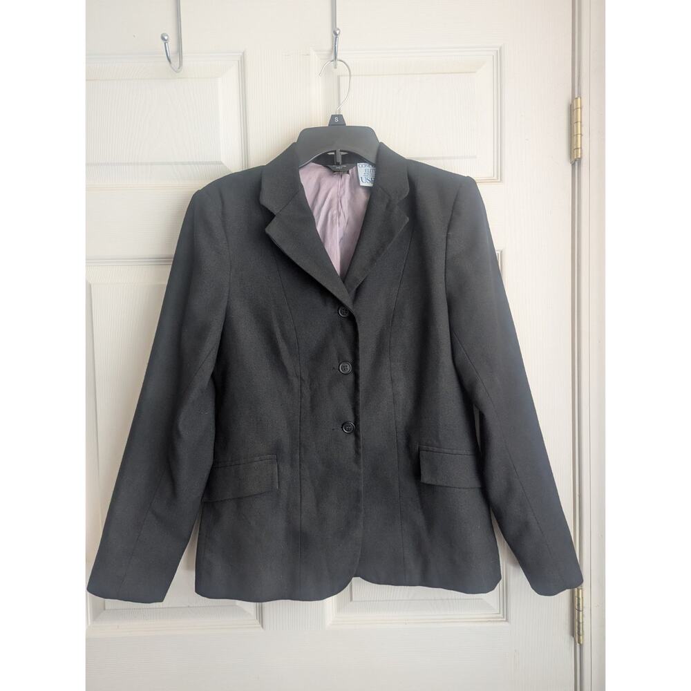 Concour Elite by Devon-aire USPC Women's Black Hunt Coat Size 8